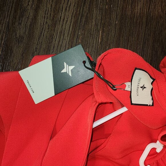 Tuckernuck Poppy Red Blythe Dress NWT Med - Picture 7 of 7